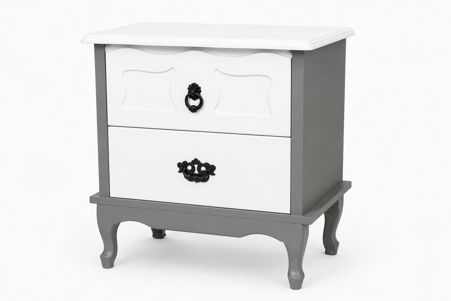 French Styled Bedside Tables Set (2 Pack)