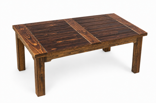 Pine 6 Seater Patio Table (Dark Oak Stain)