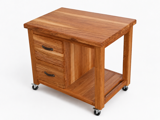 Teak Braai Trolley