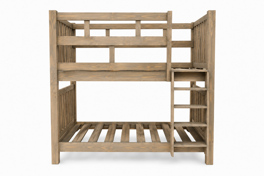 3/4 & 3/4 Pine Bunkbed (whiskey Stain)