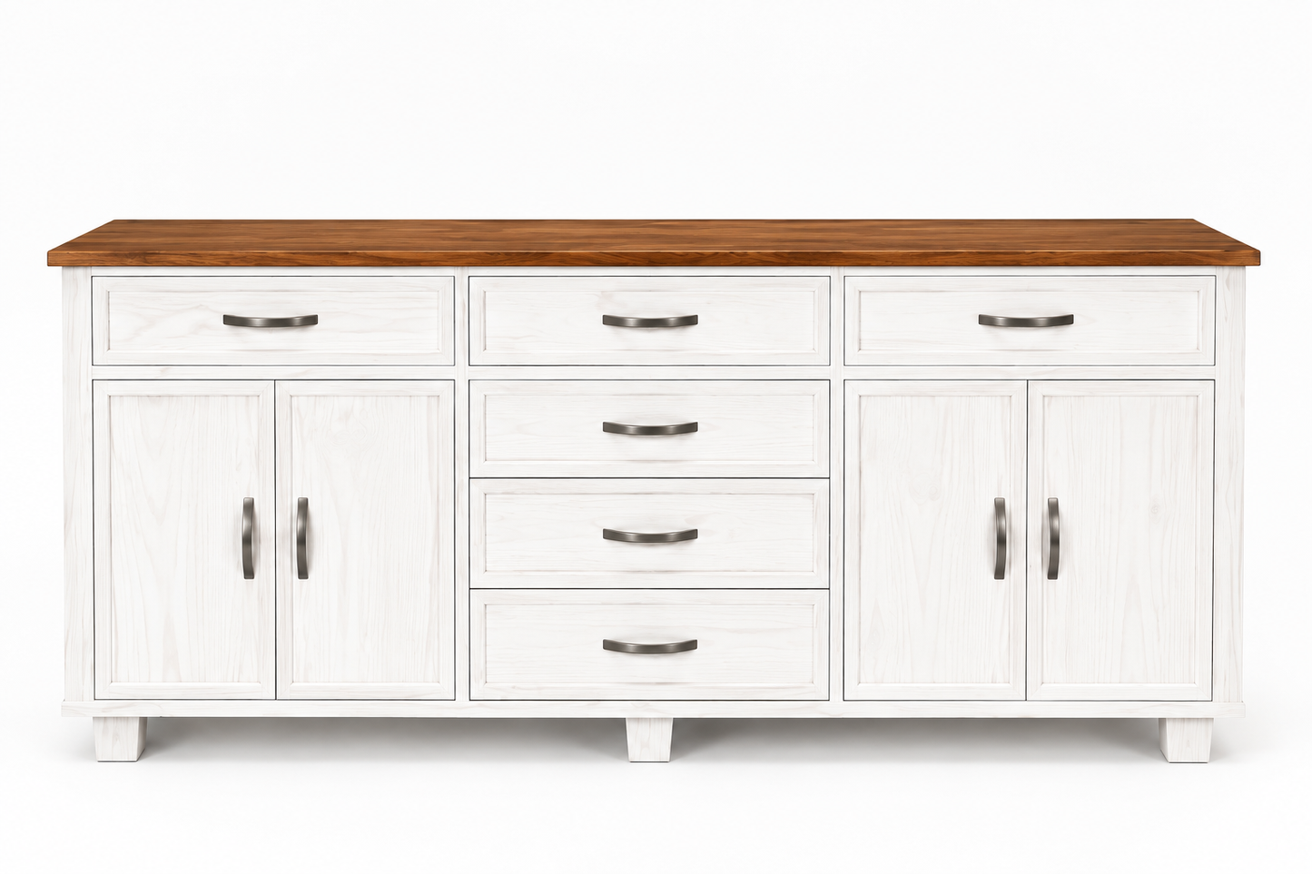 Hampton Server (White & Brown)