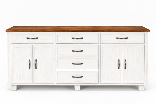 Hampton Server (White & Brown)