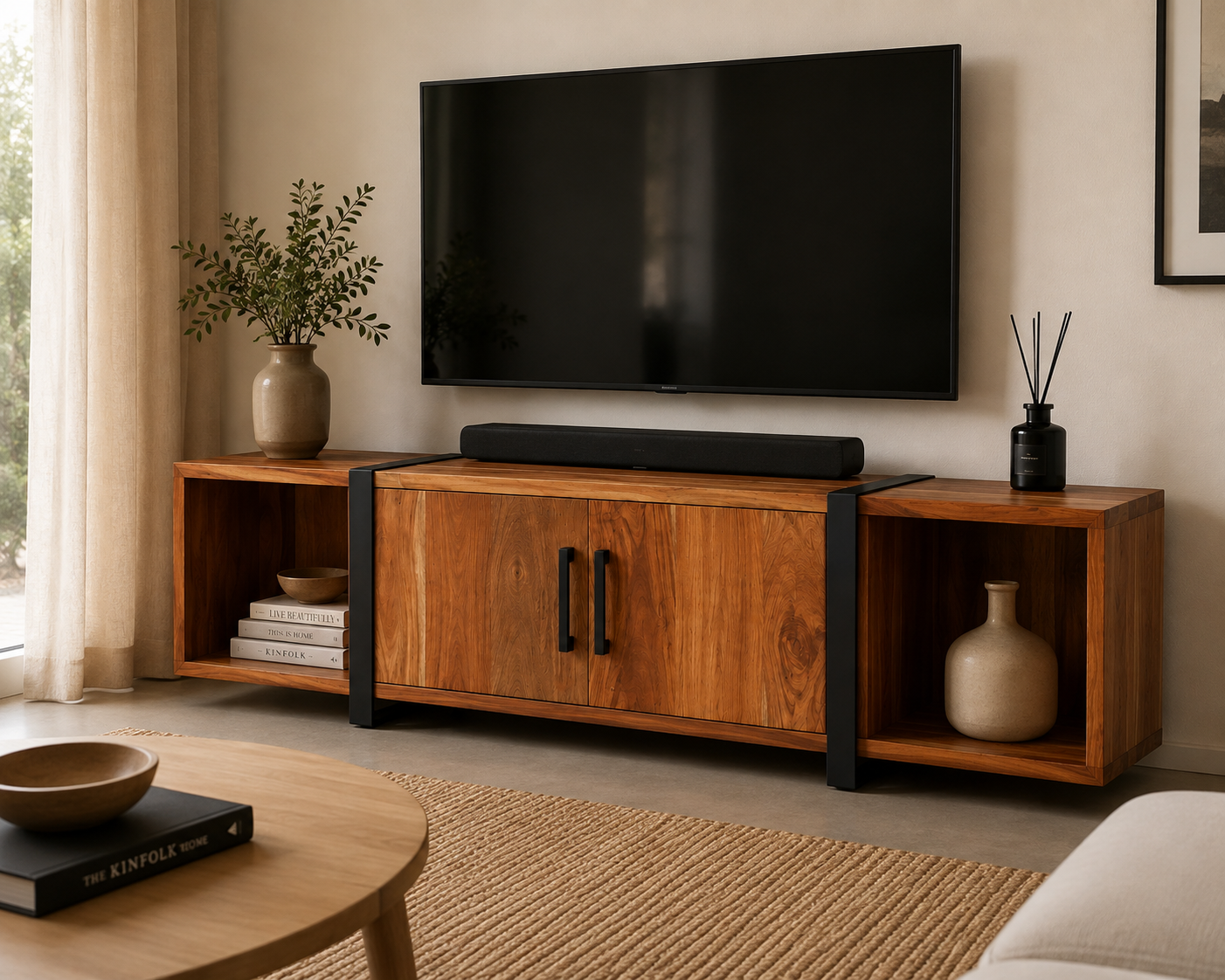Kiaat TV Stand