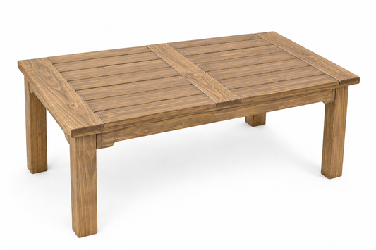 6 Seater Pine Patio Table (Light Teak Stain)